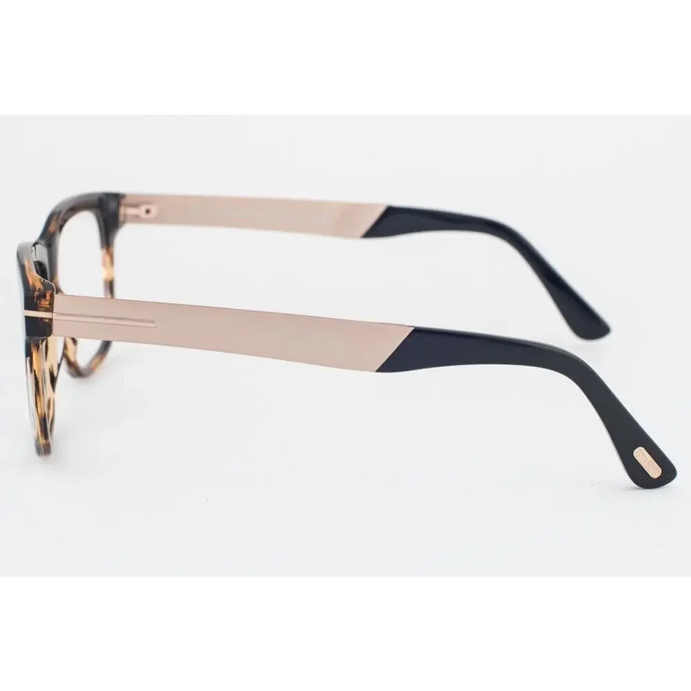 Tom Ford TF5372 005 Eyeglasses Black Tortoise Gold Cat Eye Frame 54-16-145 Italy